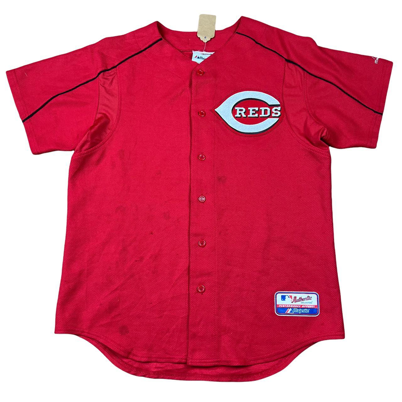 Chicago Reds Majestic MLB Baseball Jersey •... Depop
