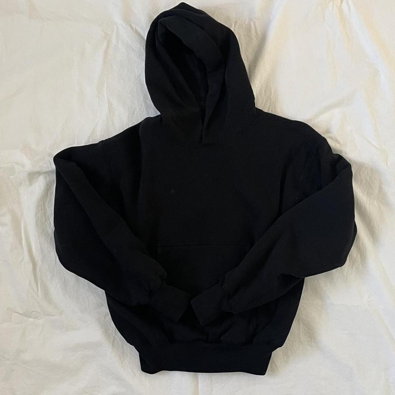 YEEZY GAP black hoodie. Size xs. Worn once - Depop