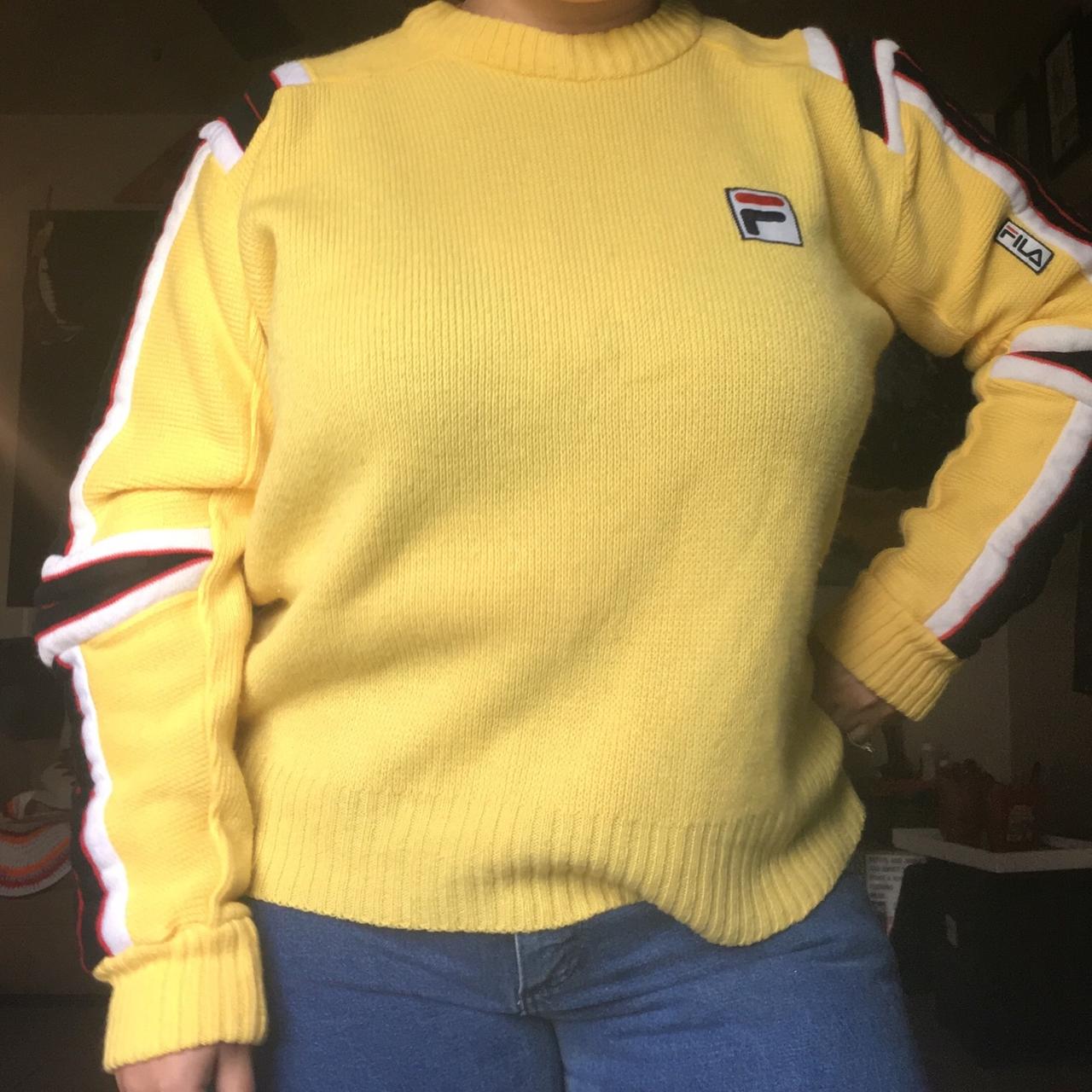 Fila yellow shop sweater