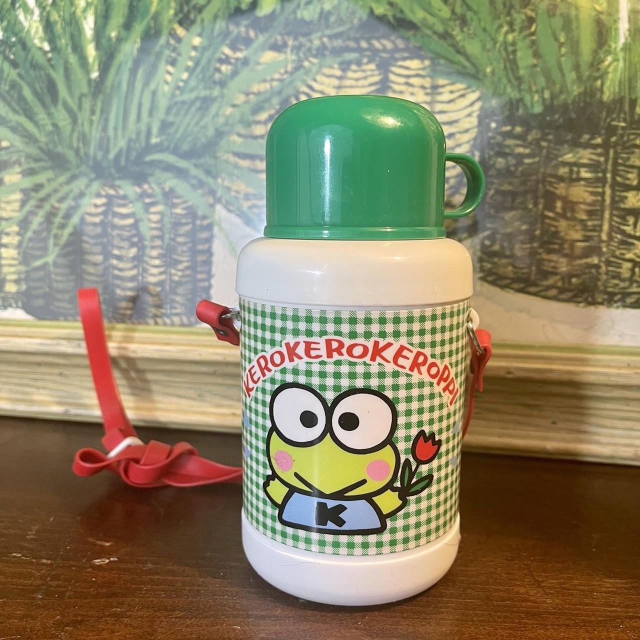 Vintage 1990 rare Keroppi thermos canteen HOW - Depop