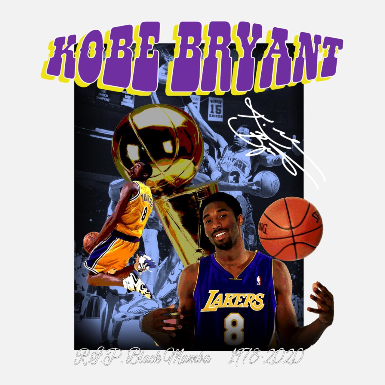 Kobe bryant 90's Style Rap Tribute t shirt A kobe... - Depop