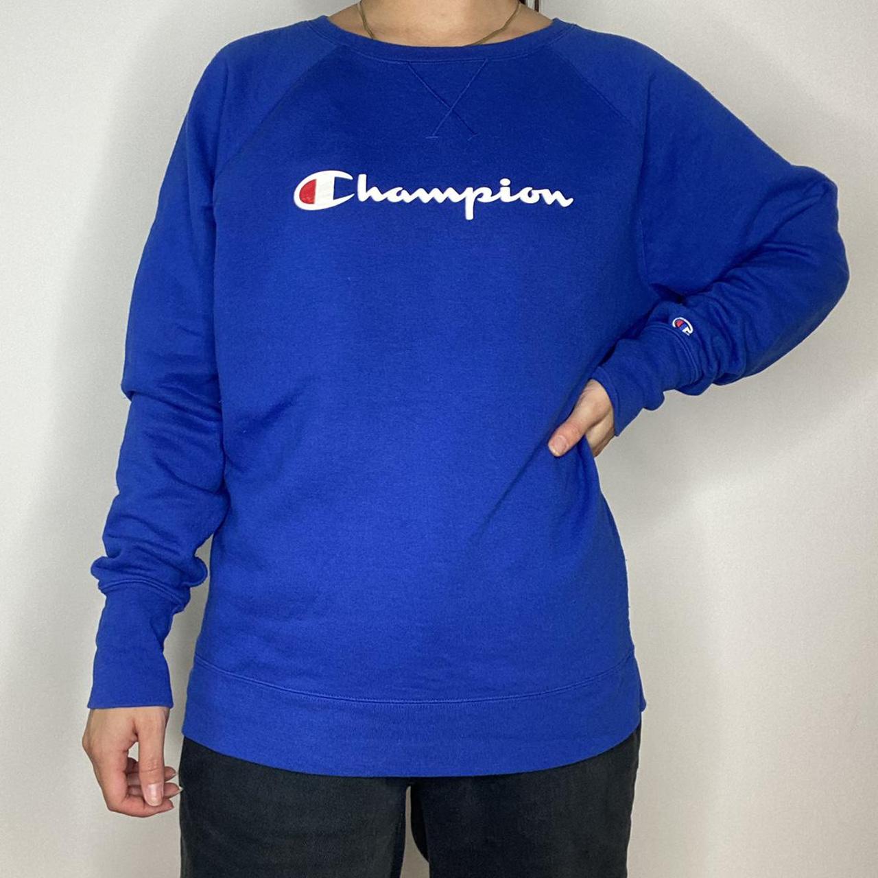 champion royal blue crewneck