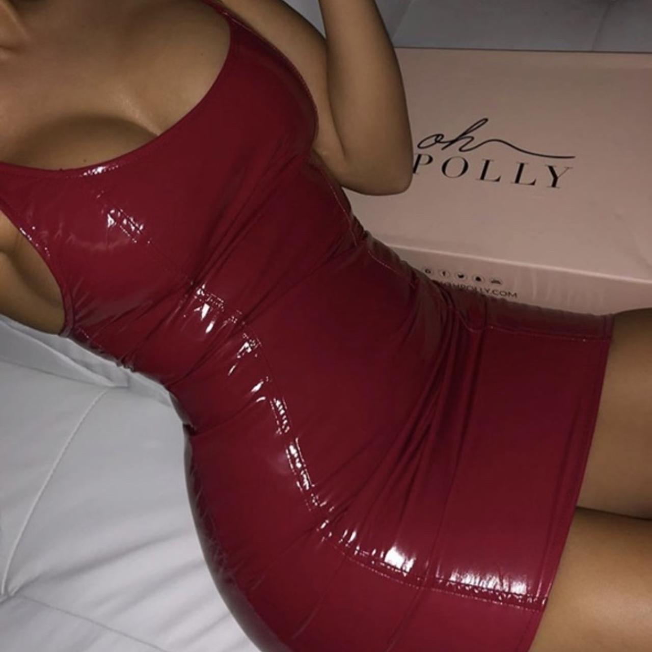 OH POLLY Bad Reputation in Dark Red Size 10 would Depop