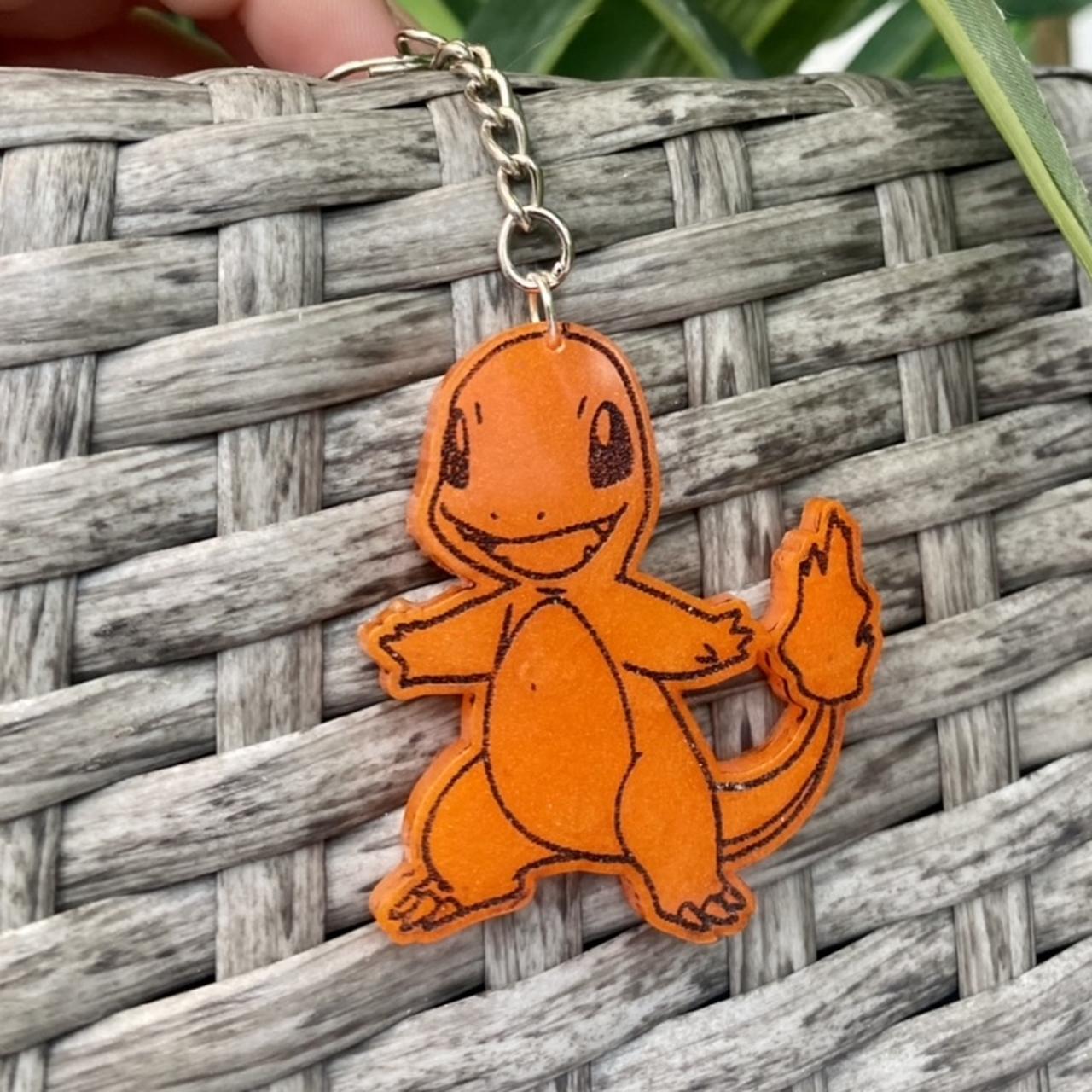 Handmade Pokemon charmander keyring keychain bag... Depop