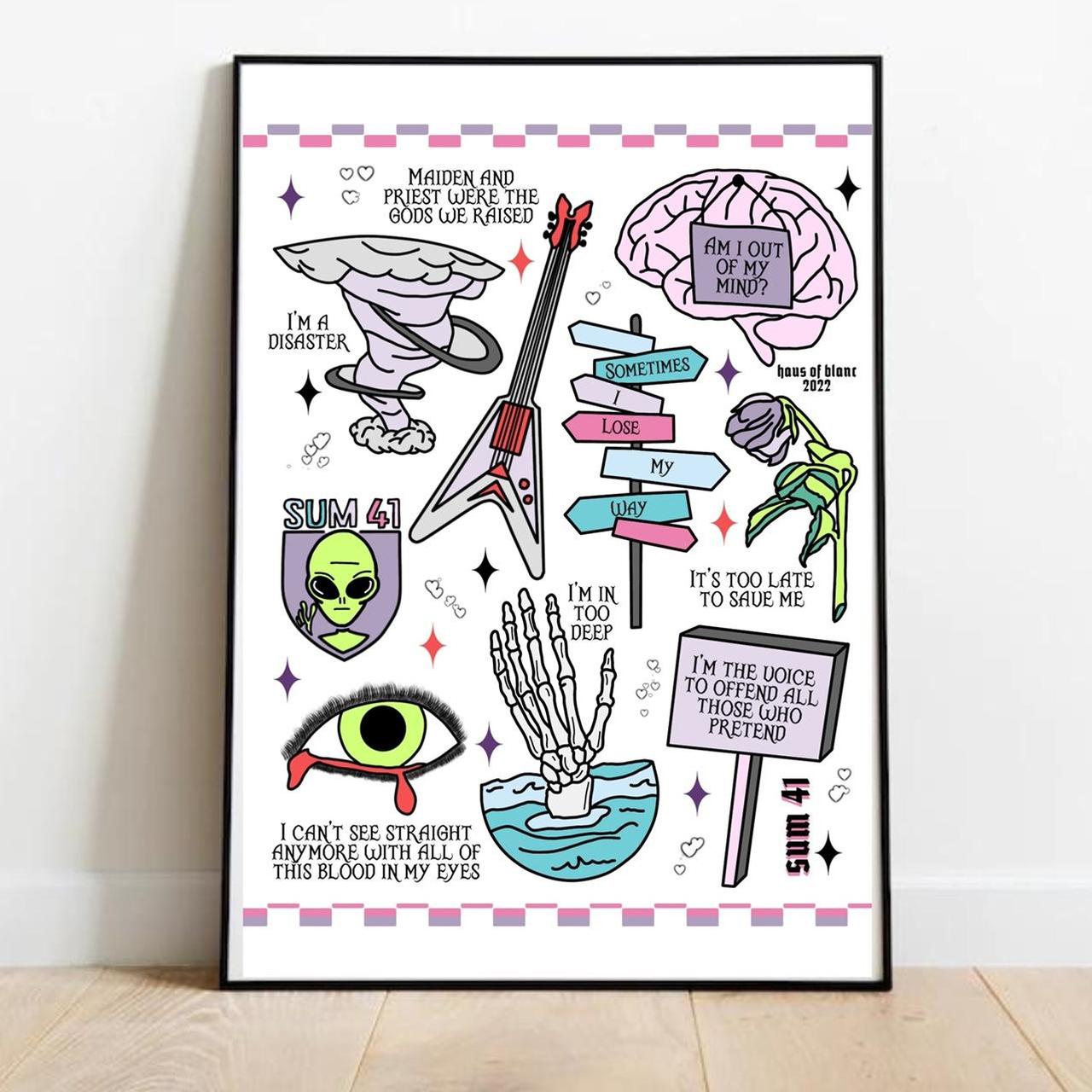 Sum 41 Music Art Board Prints for Sale