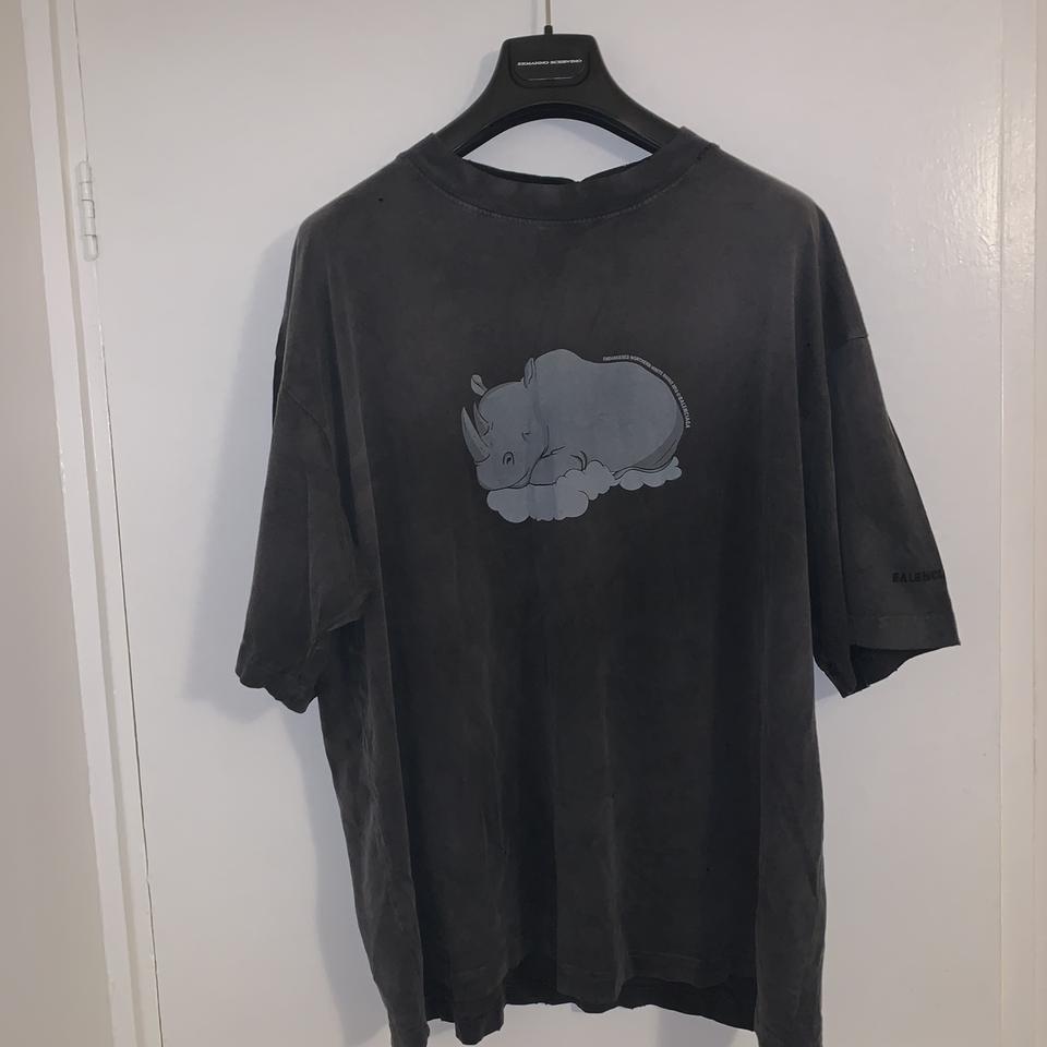 Shops balenciaga rhino t shirt