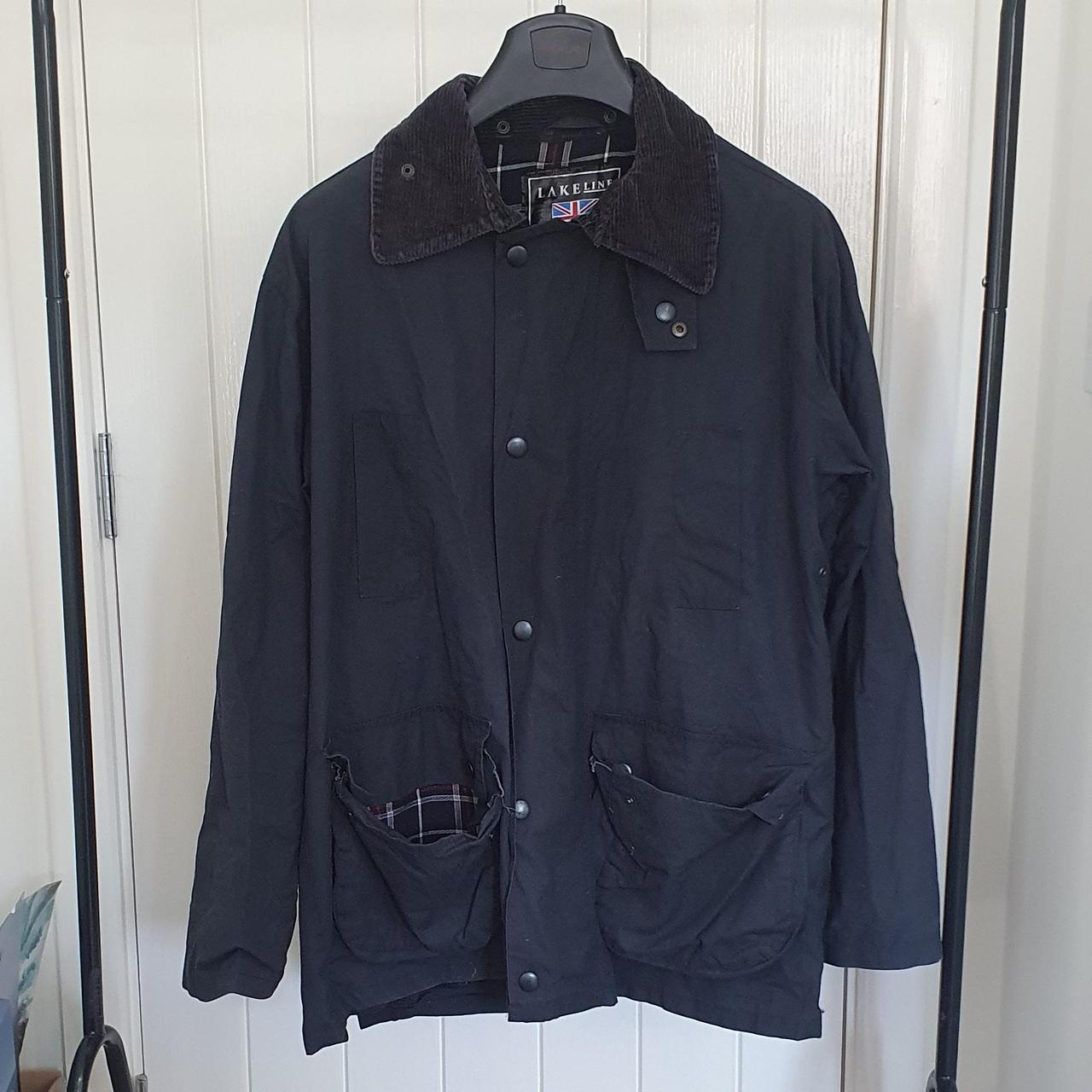 Men's Lakeline classic wax jacket Black XL Good... - Depop