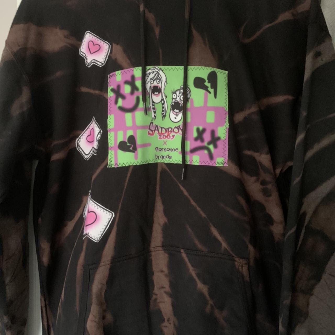 SADBOY2005 - Trisha Paytas Patchwork Hoodie in XXL... - Depop