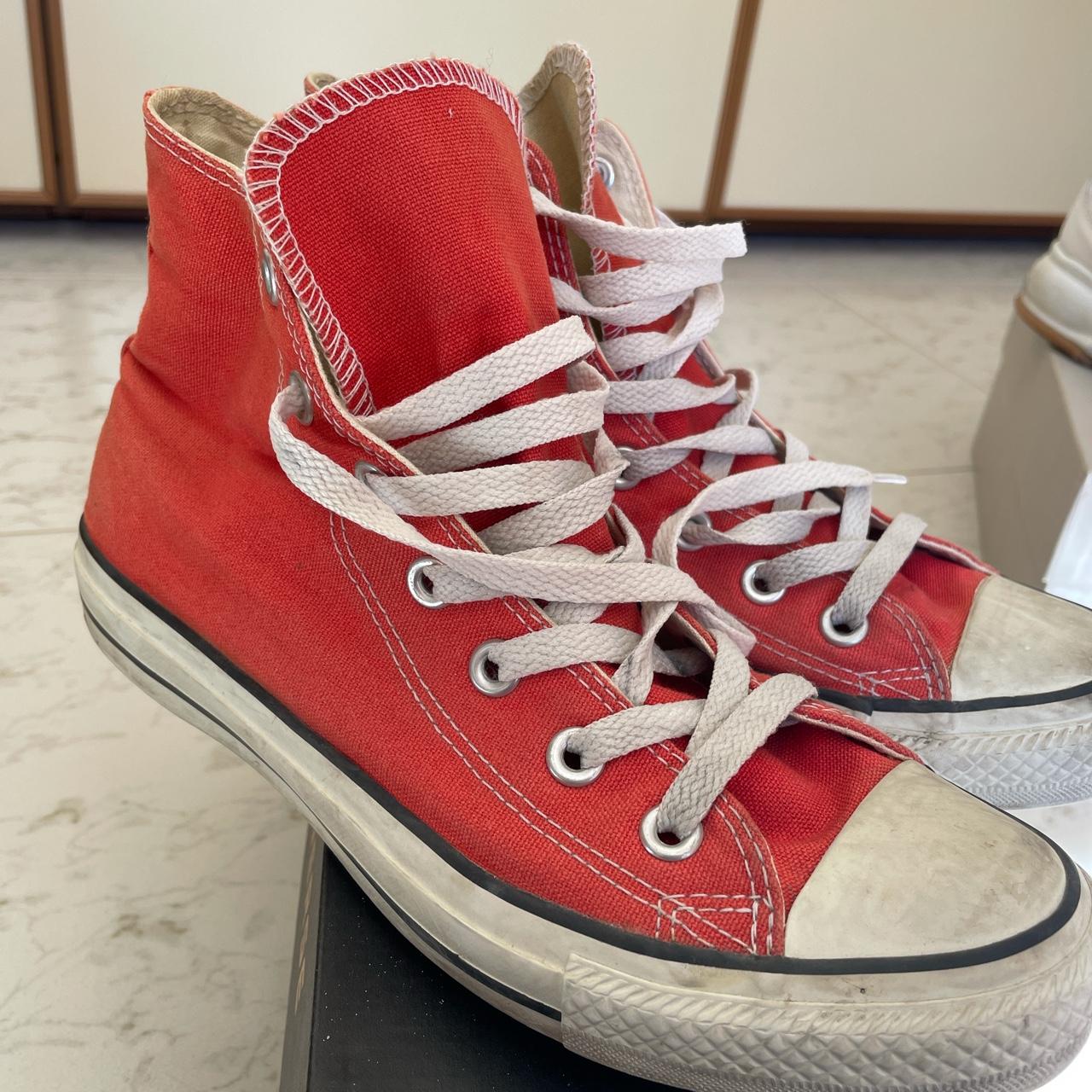 Vendo Converse all star rosse num. 39. Usate ma in. Depop