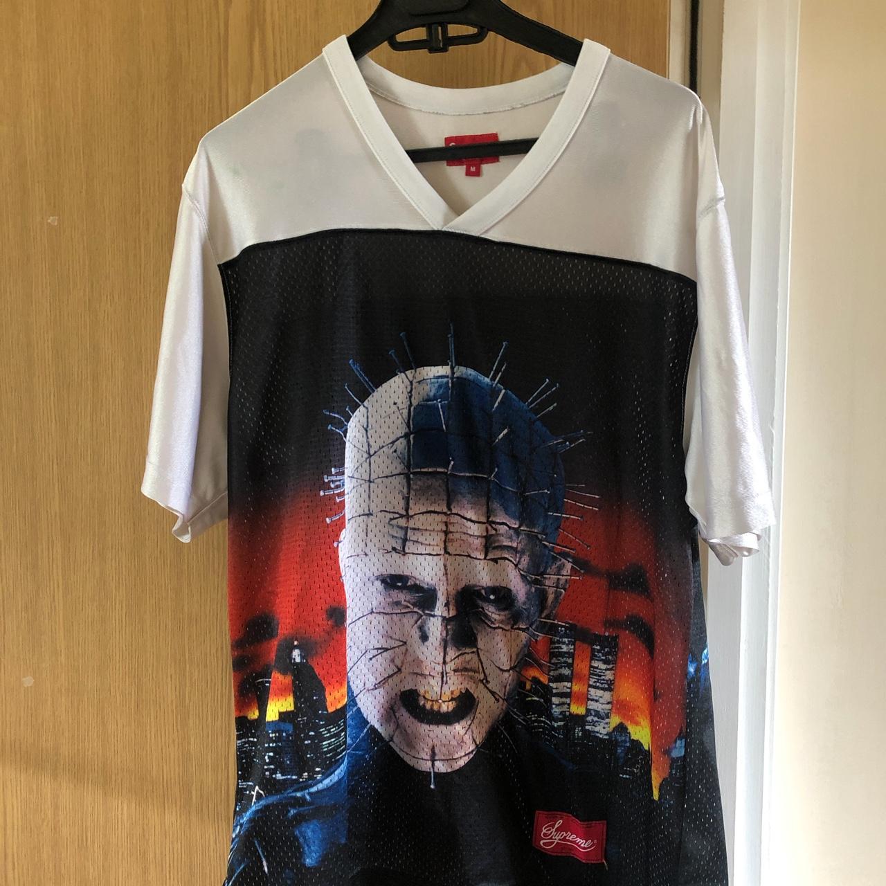 Supreme Hellraiser Football Jersey White... - Depop