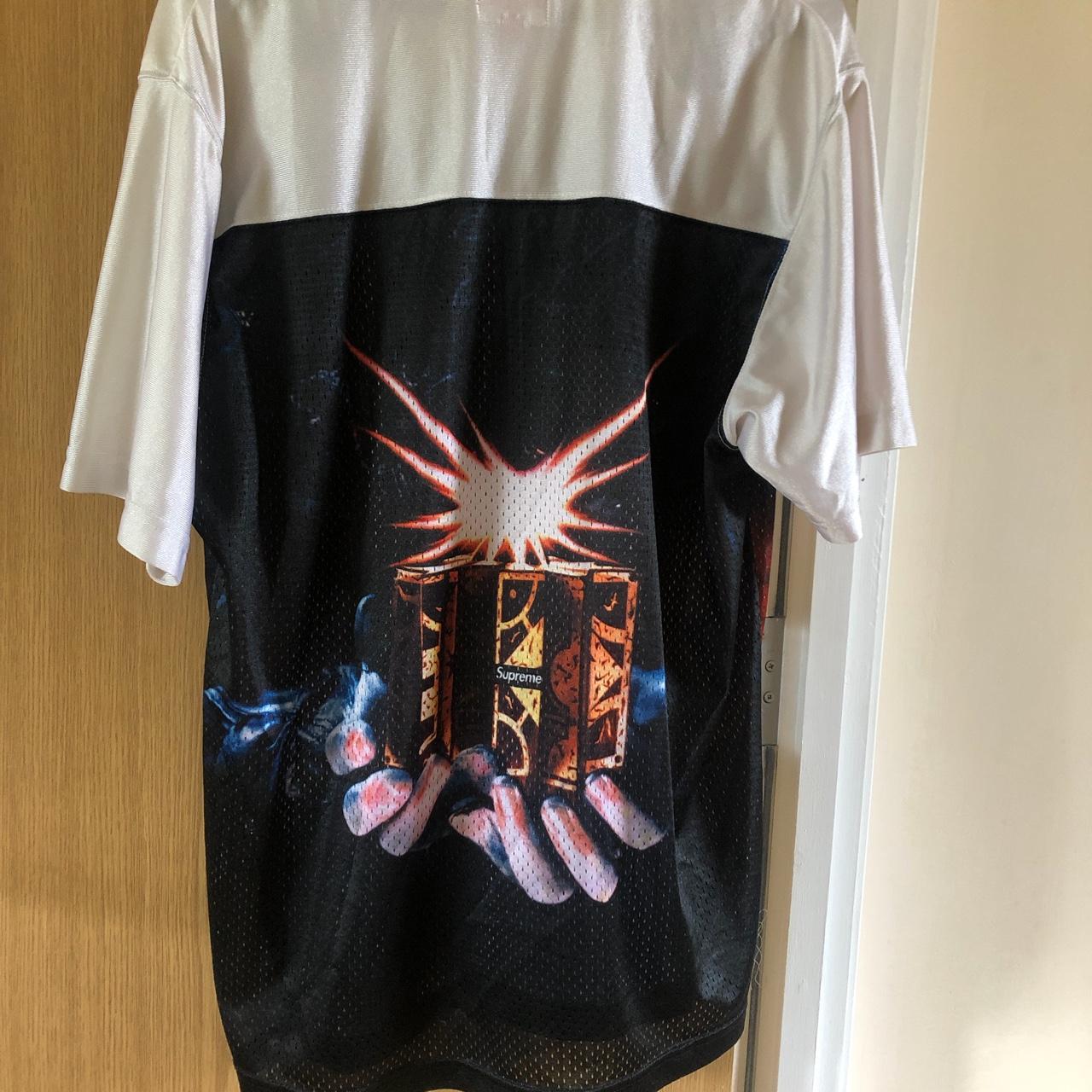 Supreme Hellraiser Football Jersey White | Depop