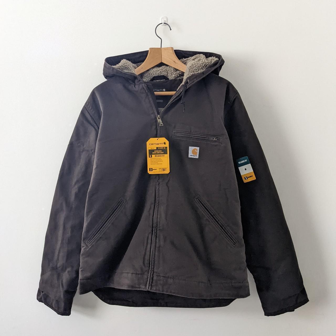 Carhartt Washed Duck Sherpa Lined Jacket - Size M &... - Depop