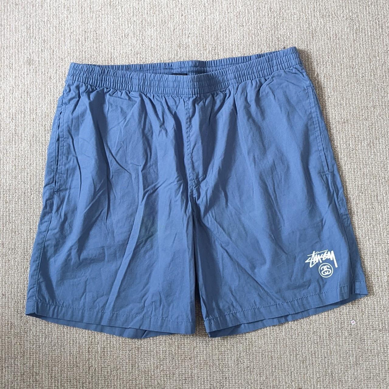 st-ssy-men-s-blue-shorts-depop