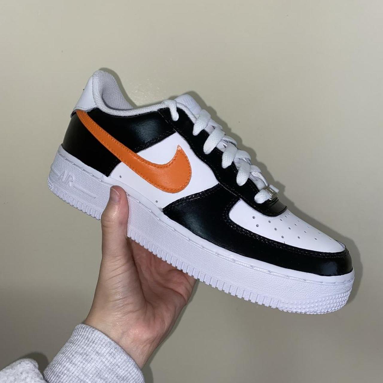 custom orange af1