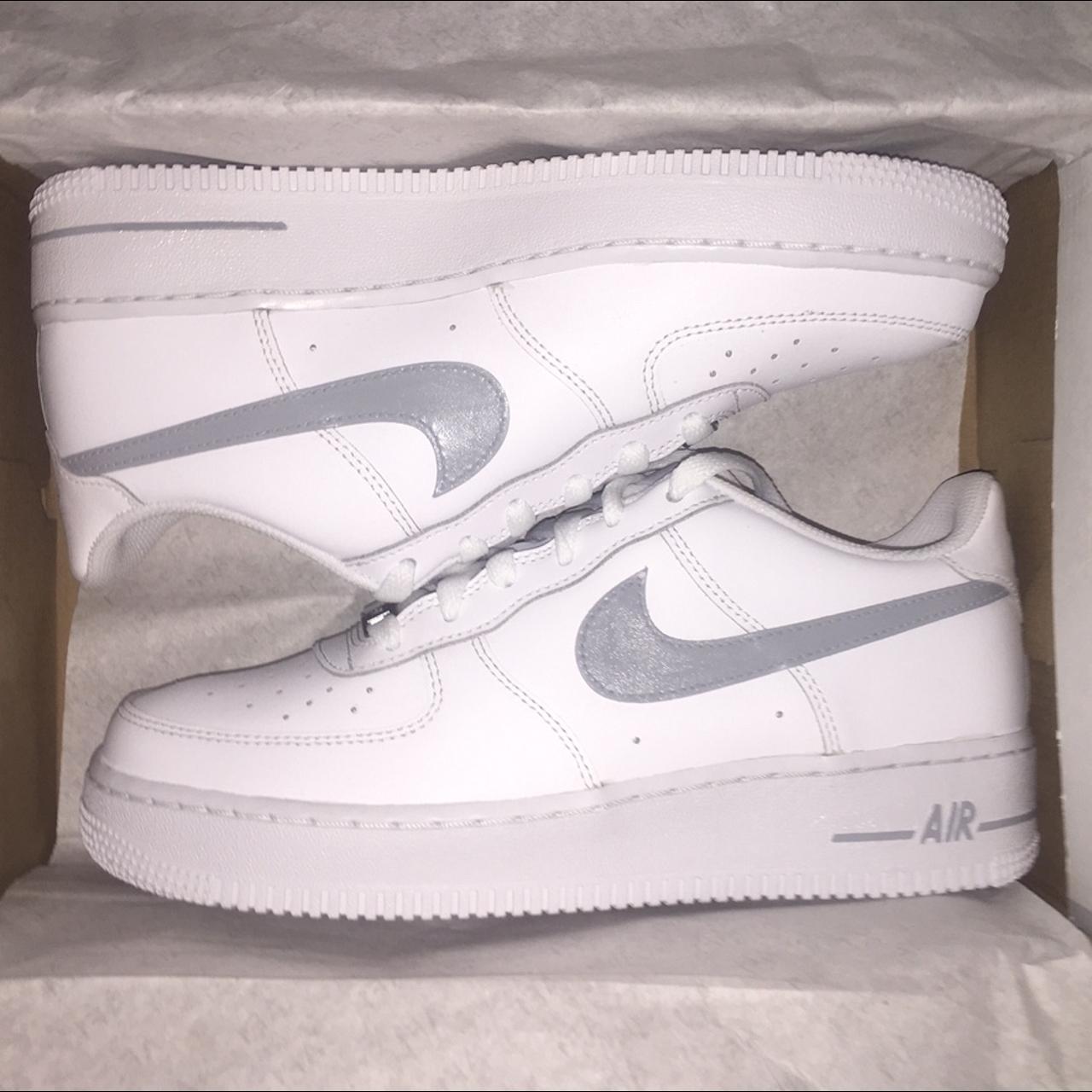 Adults Custom Coloured Tick Air Force 1 free... - Depop