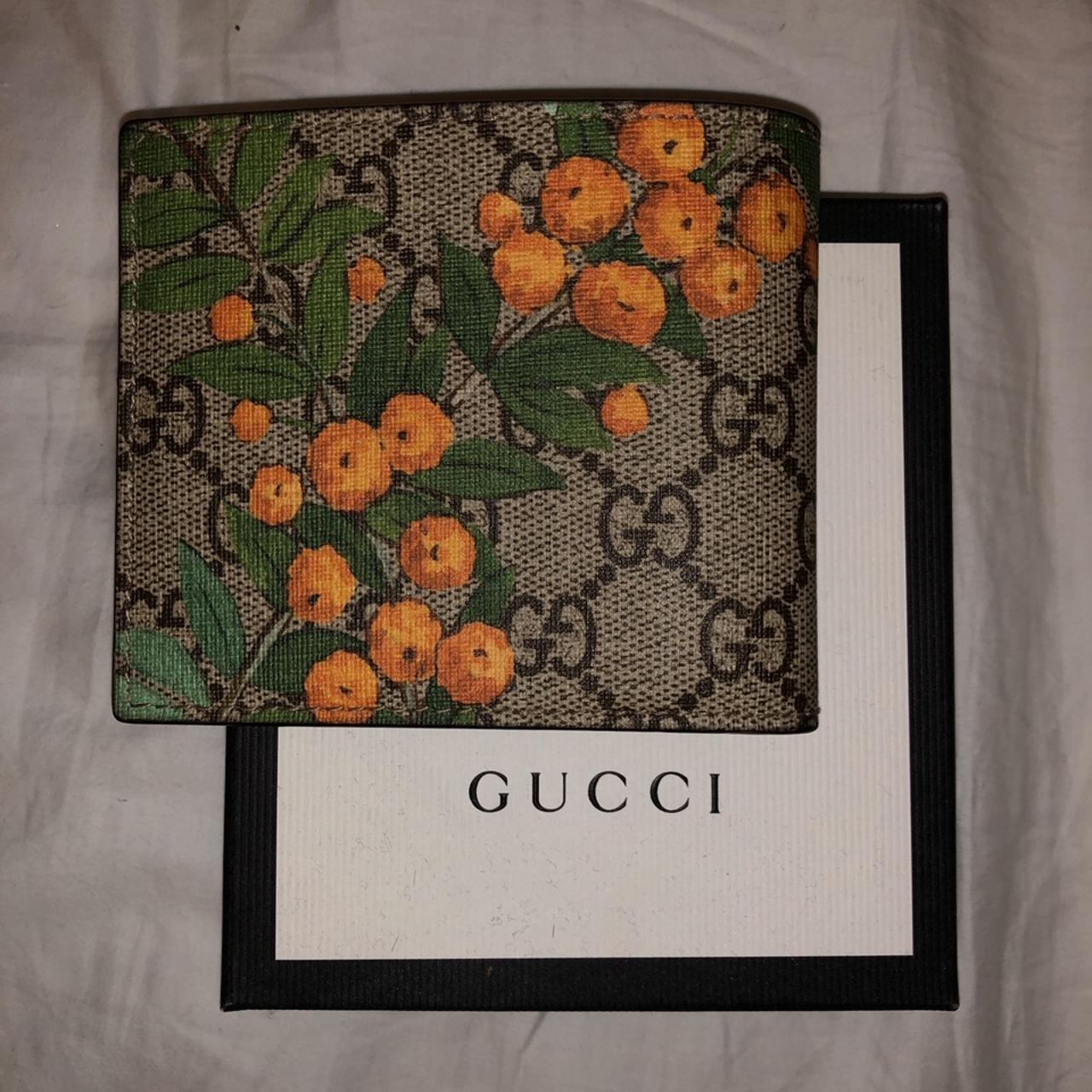 Bifold Wallet Gucci Tian Wallet Mens Brand New Gucci Tian GG