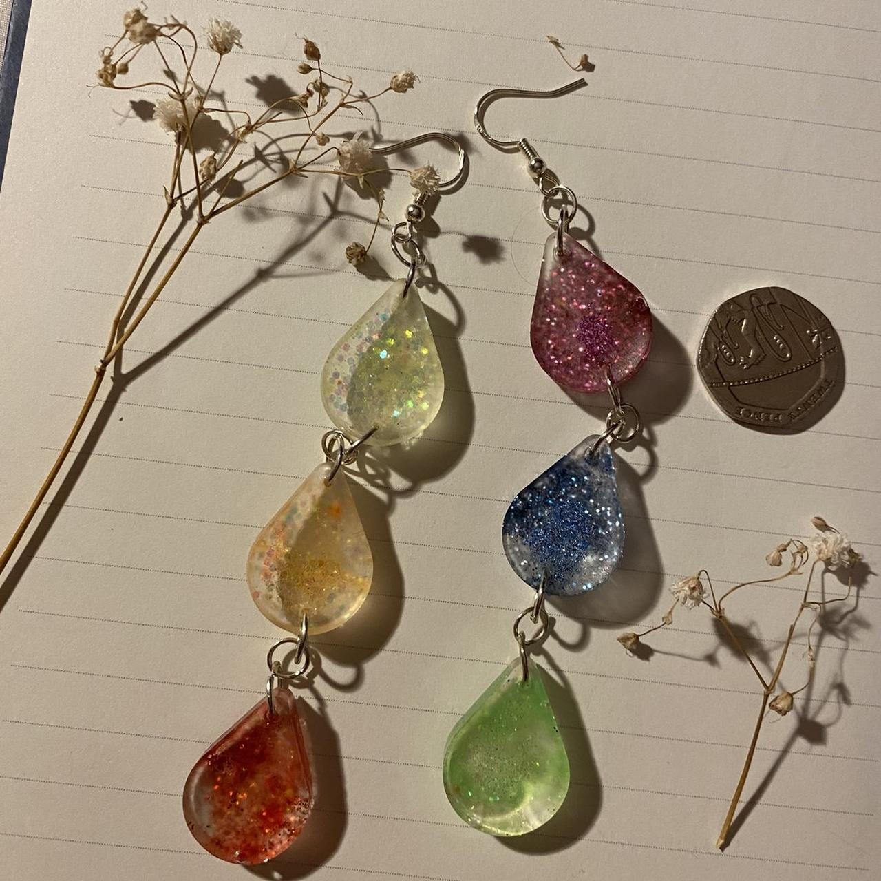 glittery gay pride earrings !! UK SHIPPING ONLY !!... - Depop