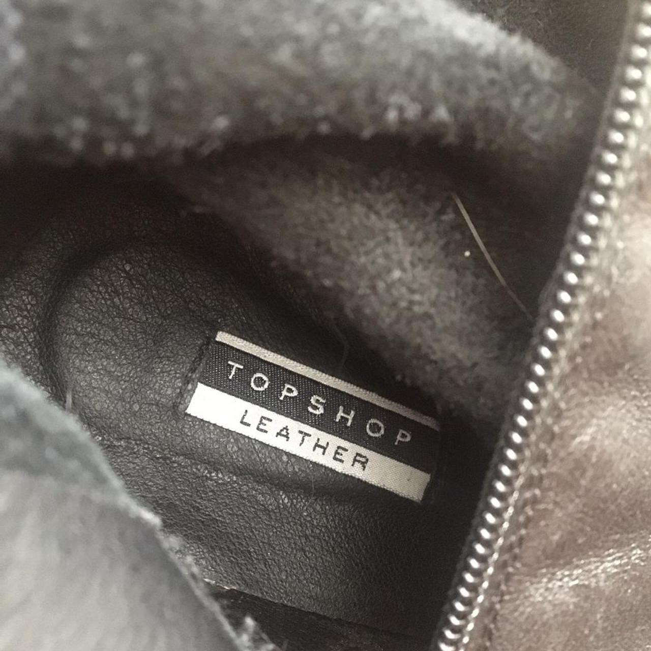 topshop black lace up boots