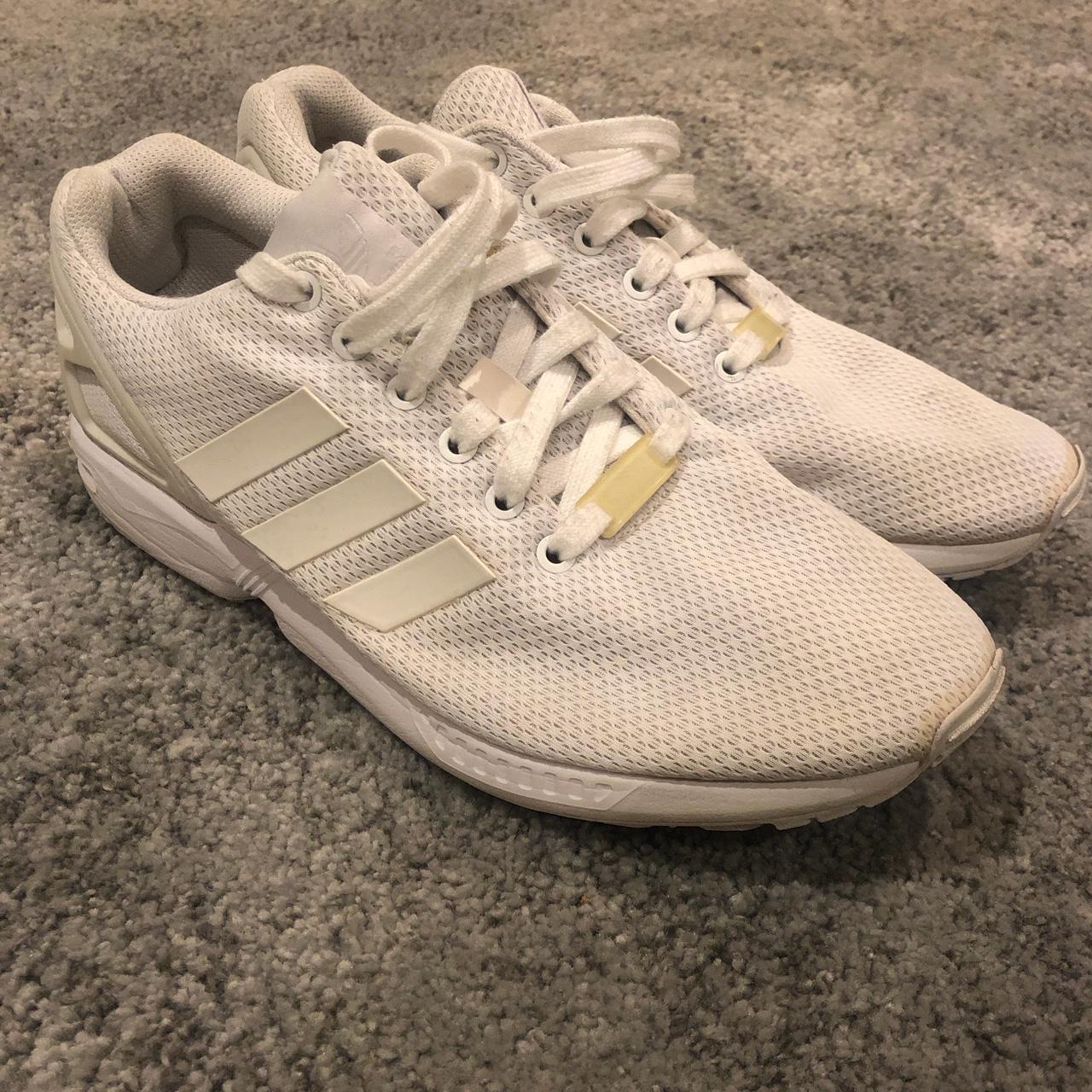 White and gold zx best sale flux adidas