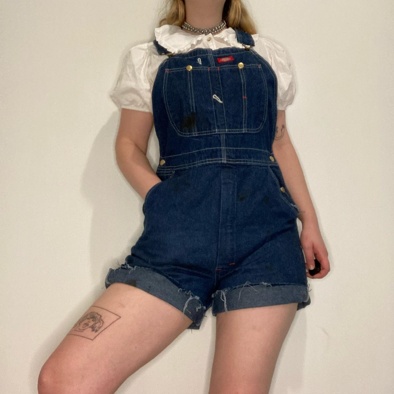 Dickies Womens Navy Dungarees Overalls Depop 