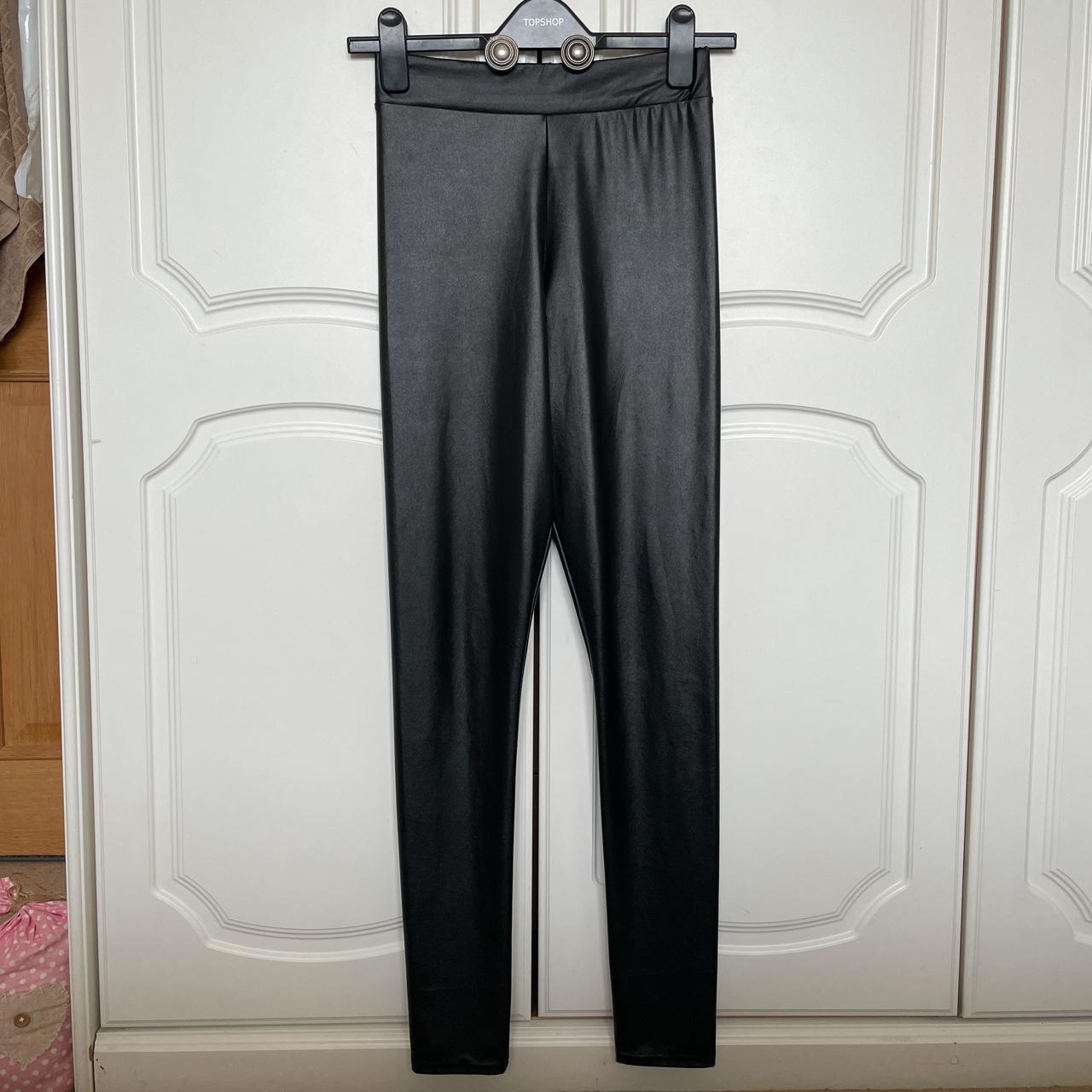 Shiny wet outlet look leggings topshop