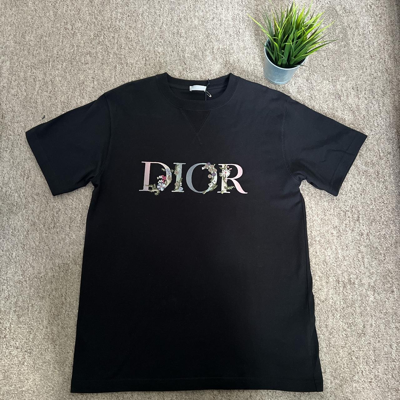 Brand: Dior Flowers Embroidered T Shirt (Limited... - Depop