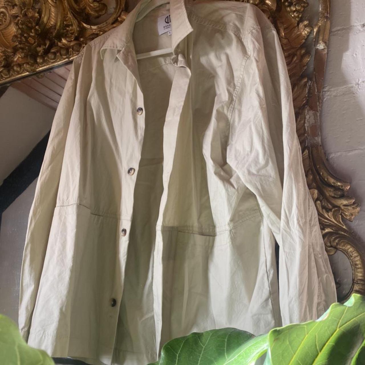 Nordam overshirt/French workers jacket Beige /... Depop