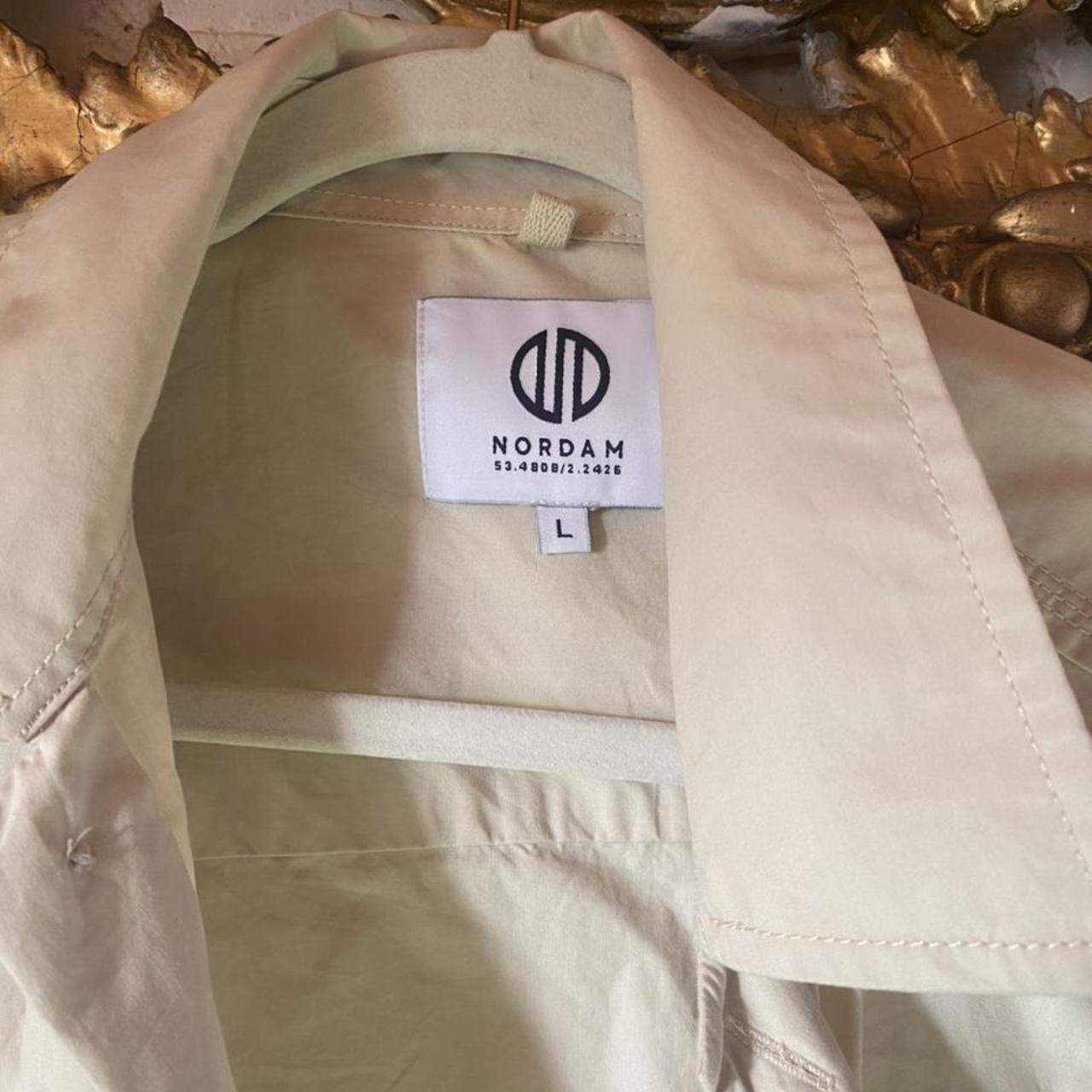 Nordam overshirt/French workers jacket N N Beige /... Depop