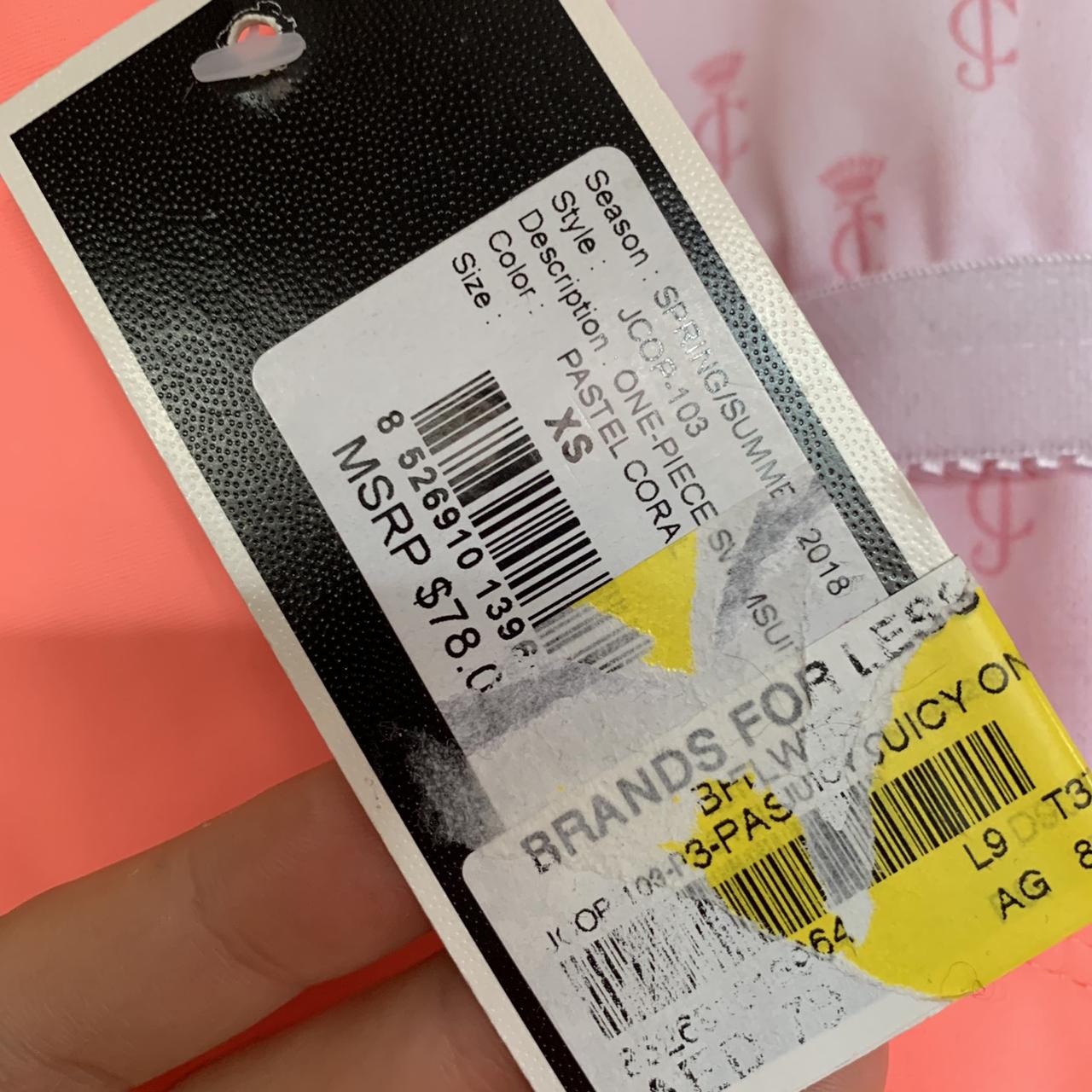 Juicy Couture bright peach/pink high leg Depop