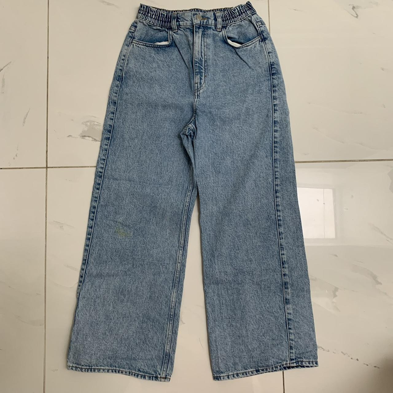 Weekday blue wide leg jeans. EU 36 (UK8/10) w... - Depop