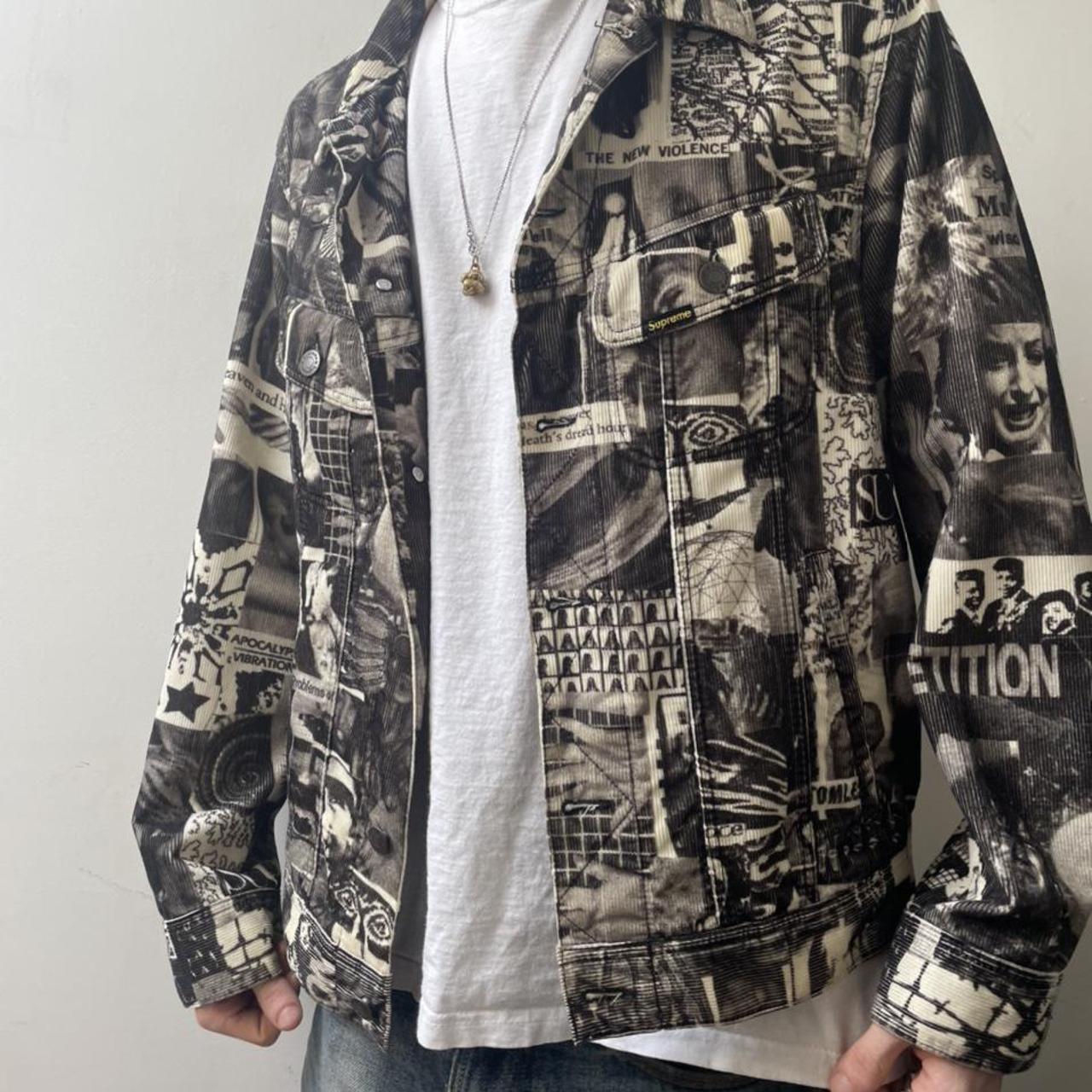 Supreme vibrations corduroy trucker jacket , Size S