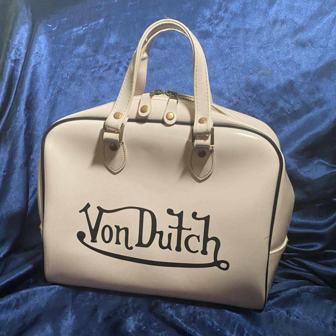 Pink Von Dutch bowling bag size large, kustom made!... - Depop