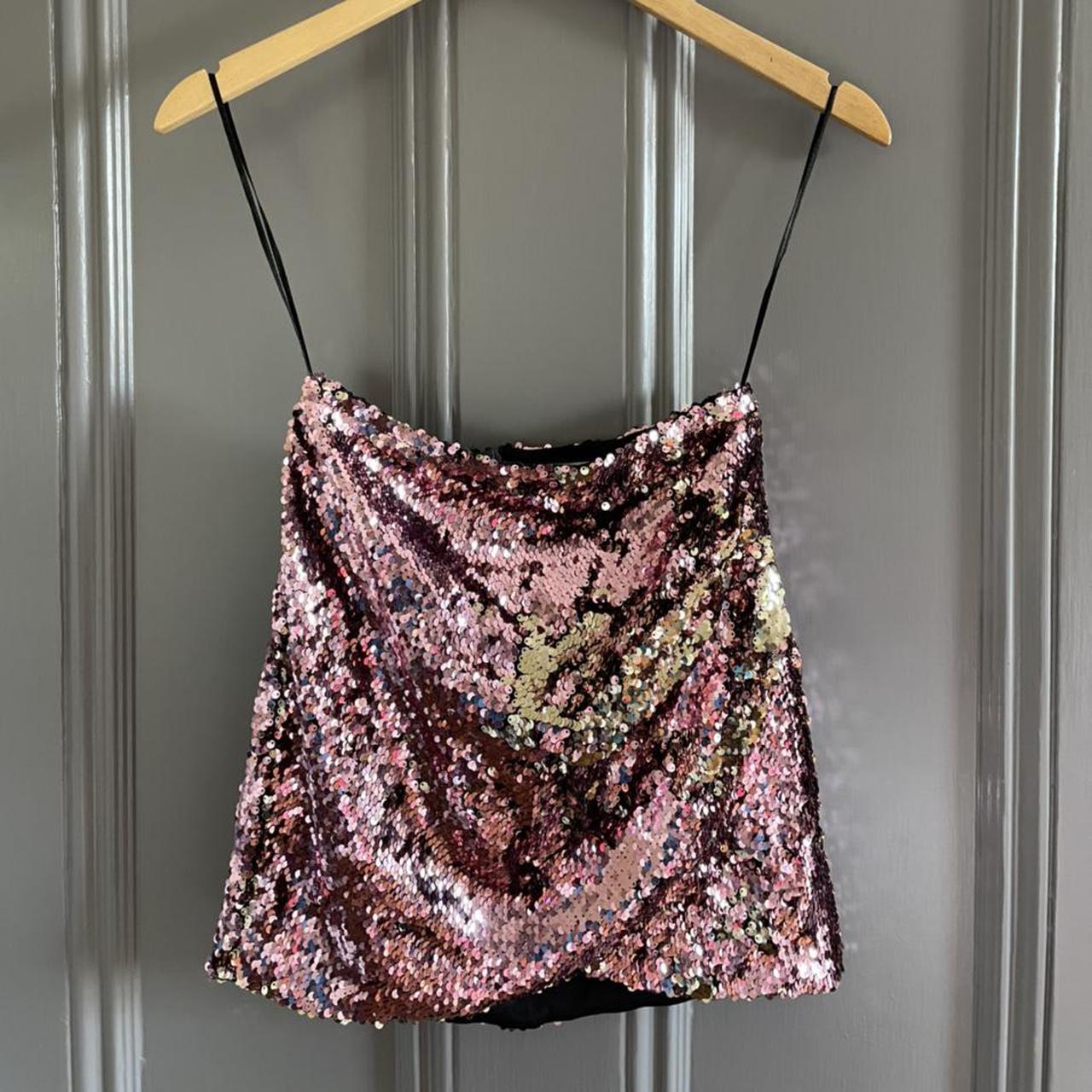 Sequin mini outlet skirt topshop