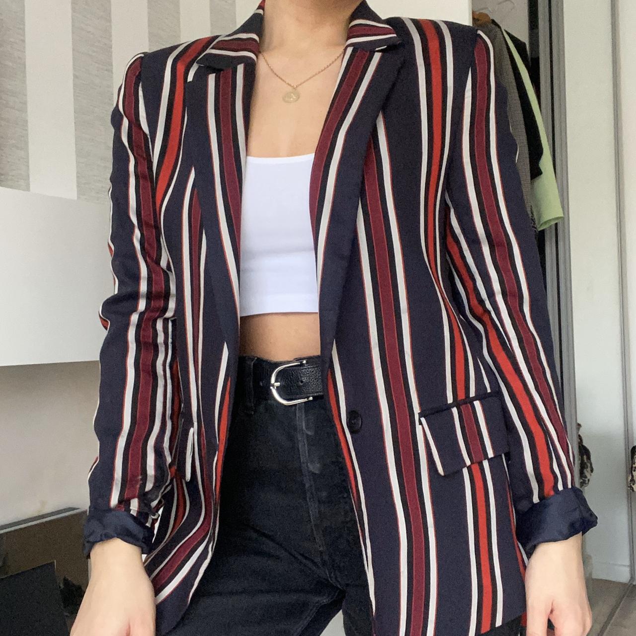 Striped blazer outlet h&m