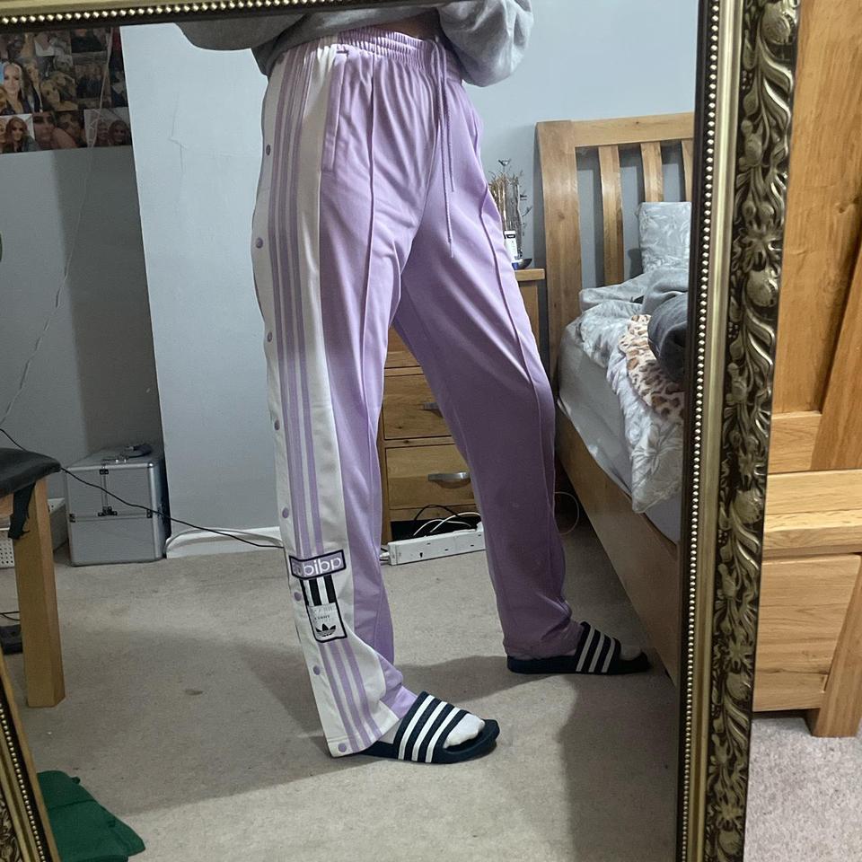 adidas lilac popper trousers