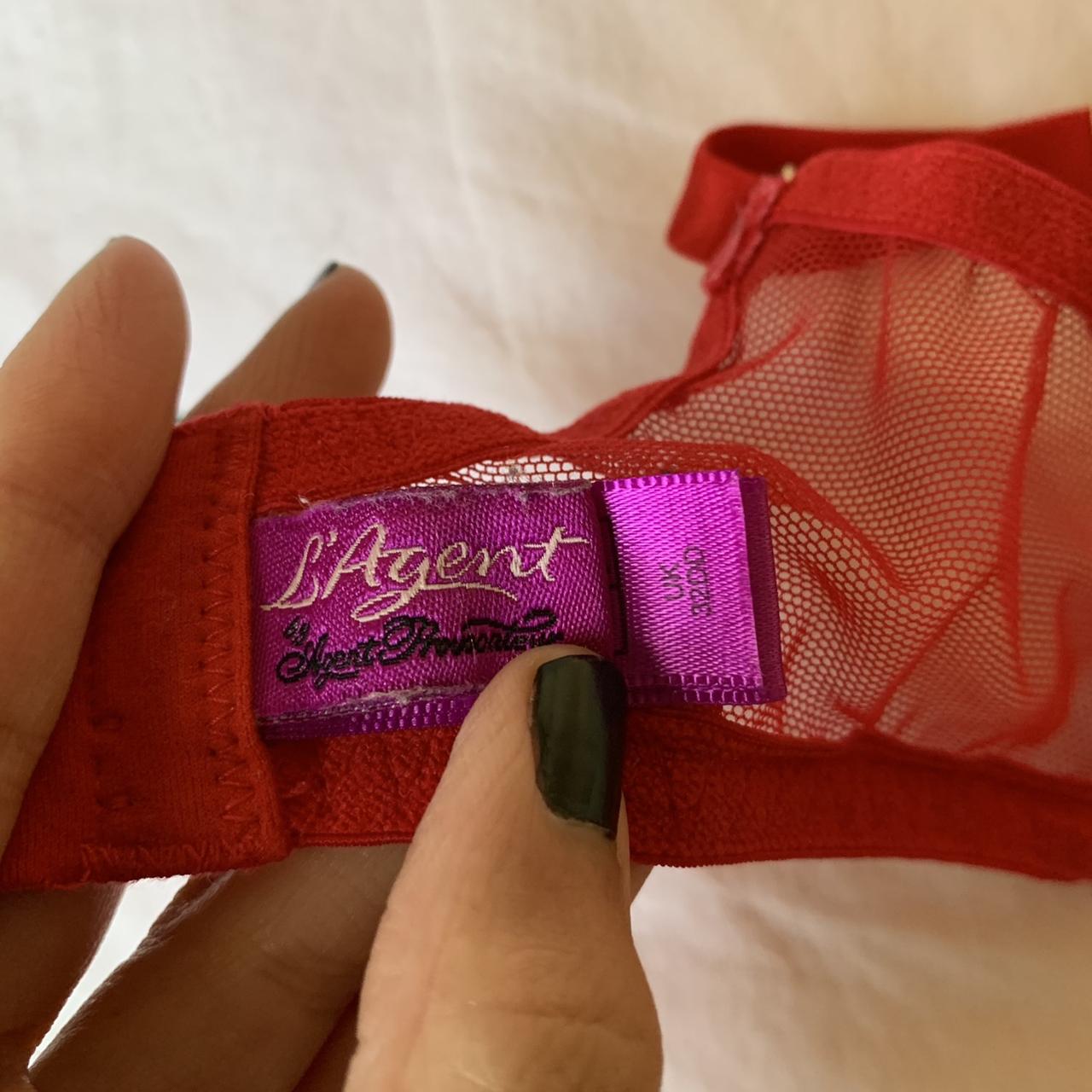 Red Agent Provocateur Bra Size 32d Depop