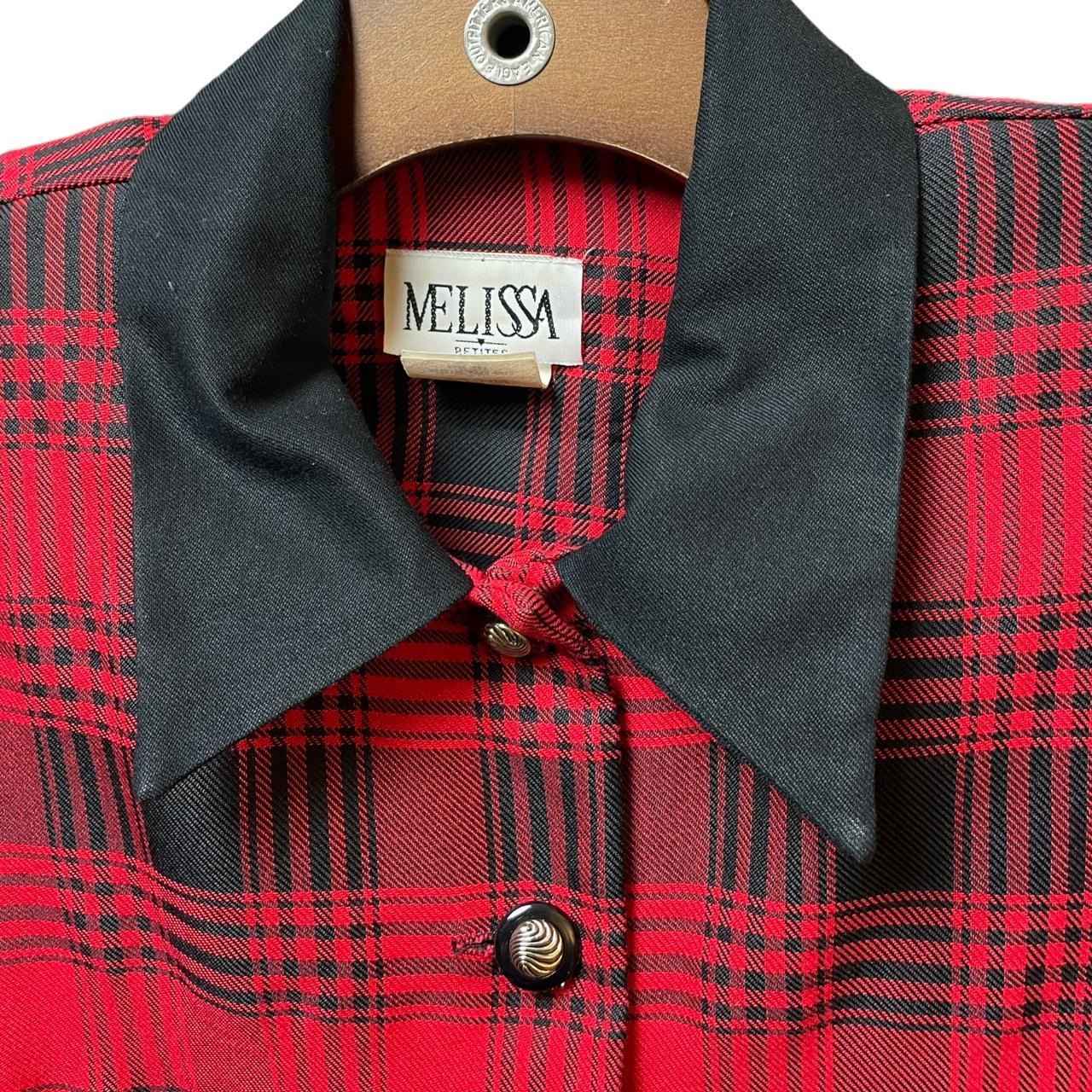 Product Image 3 - 80s Red Plaid Blazer 

Cropped