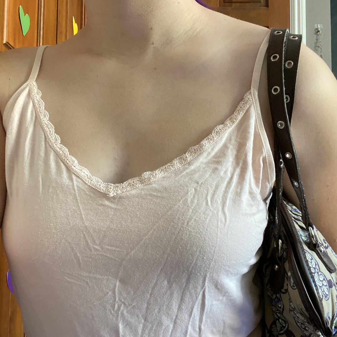 baby pink tank top! this is such a heavenly top, the... - Depop