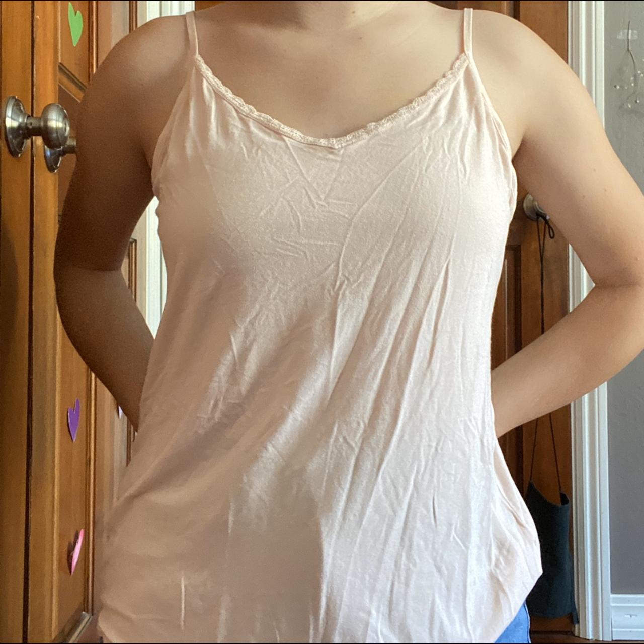 baby pink tank top! this is such a heavenly top, the... - Depop