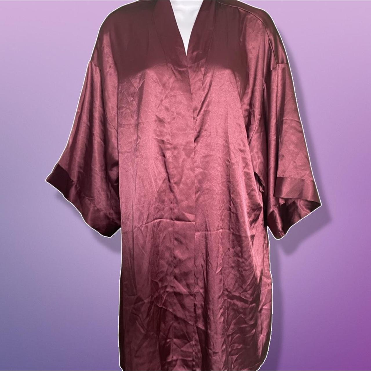 Victoria's Secret Women's Red and Brown Robe Depop