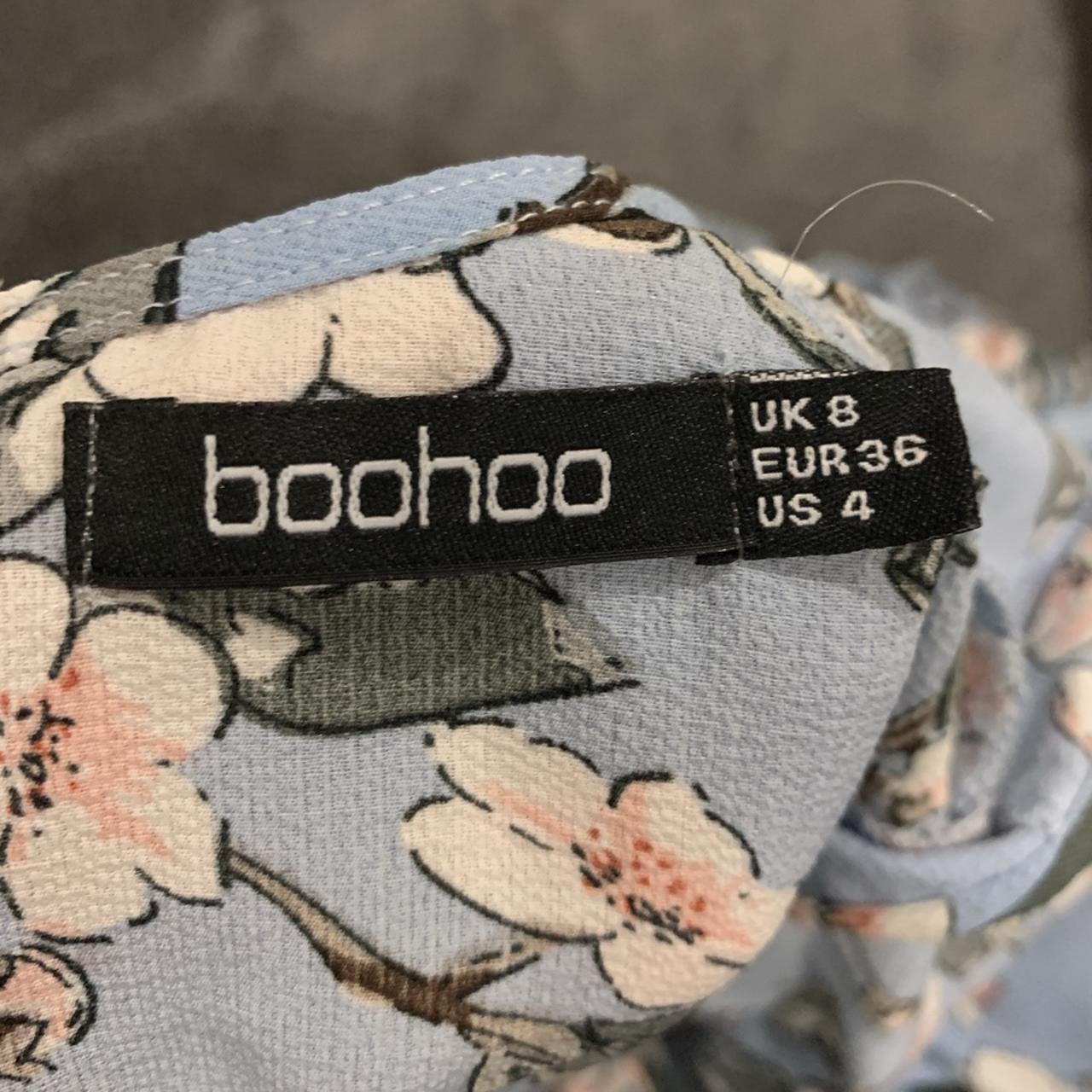 boohoo black floral dress