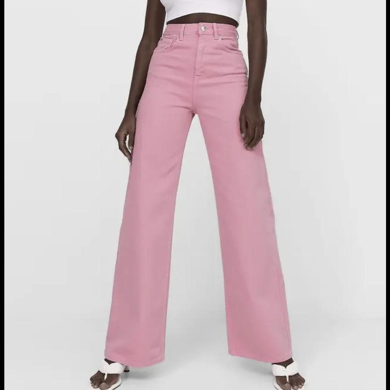Popsicle Straight Leg Denim Jeans Pink