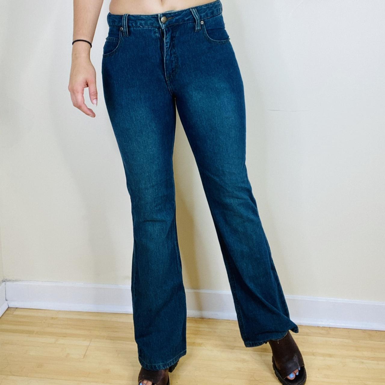 Vintage 90s 2000s Mudd kick flare denim jeans. These... - Depop