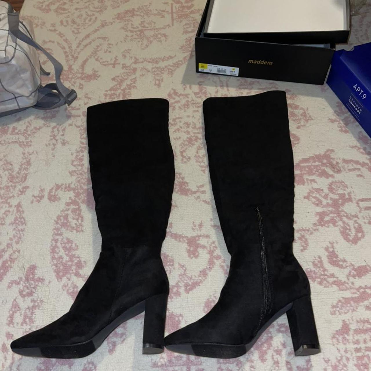 Steve Madden madden nyc black knee high boots. Brand... - Depop