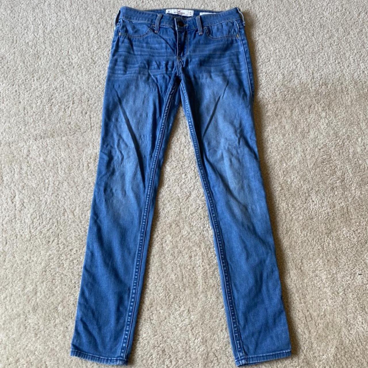 Hollister Jeans Low rise jean leggings Size: 3 - Depop