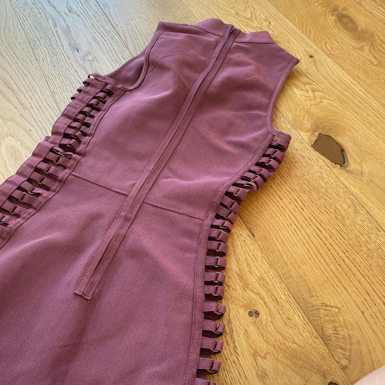 Missguided bandage dress in purple Cut out... - Depop