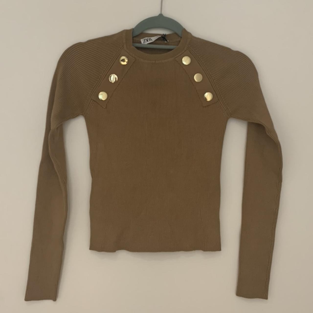 camel ribbed sweater