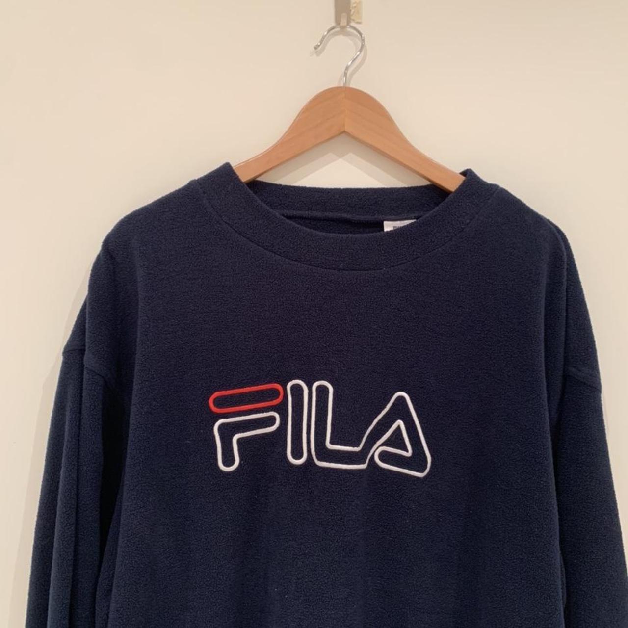 Fila Jumper 🌚🌚 Vintage oversized fila jumper in... - Depop