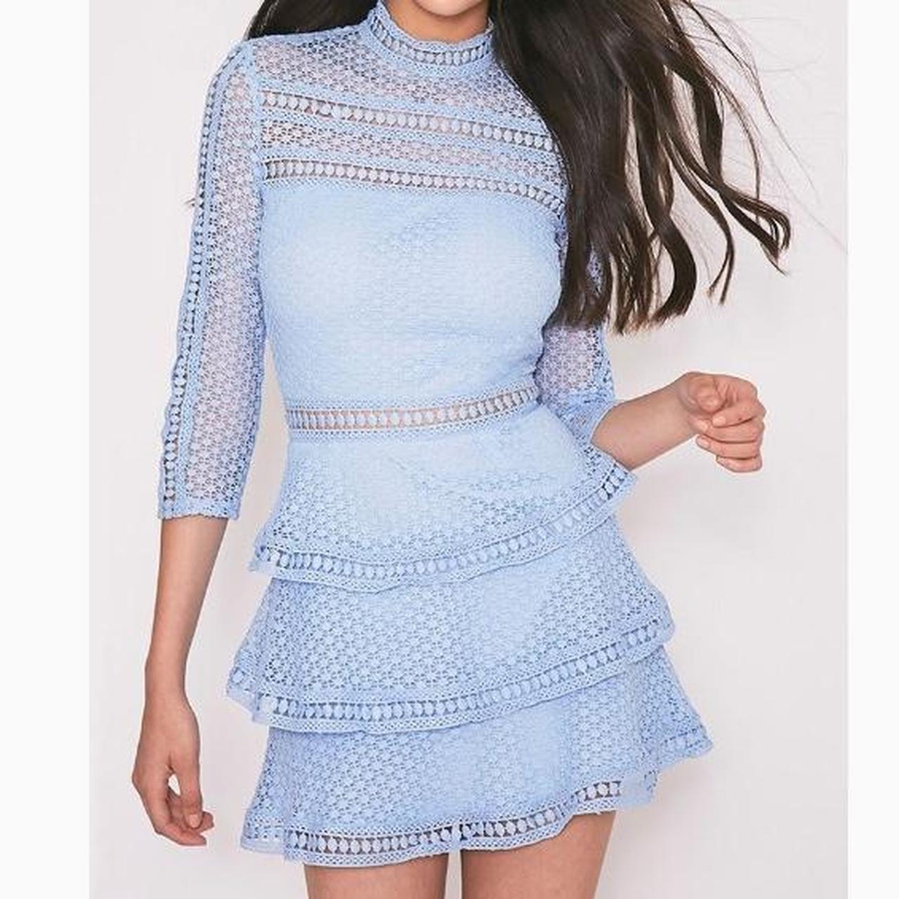 Pretty little thing hot sale dusty blue dress