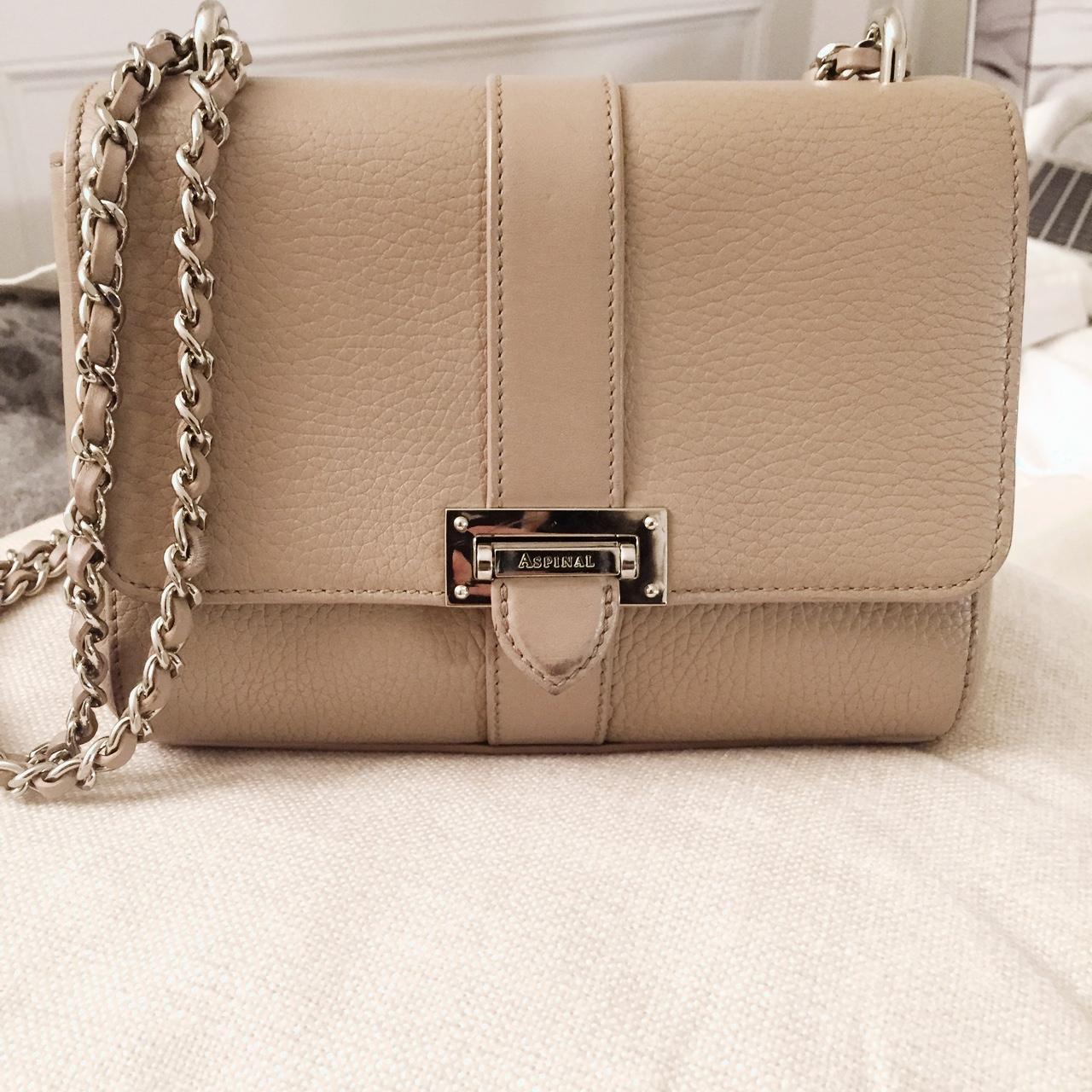 Aspinal taupe lottie bag #aspinal #aspinaloflondon... - Depop